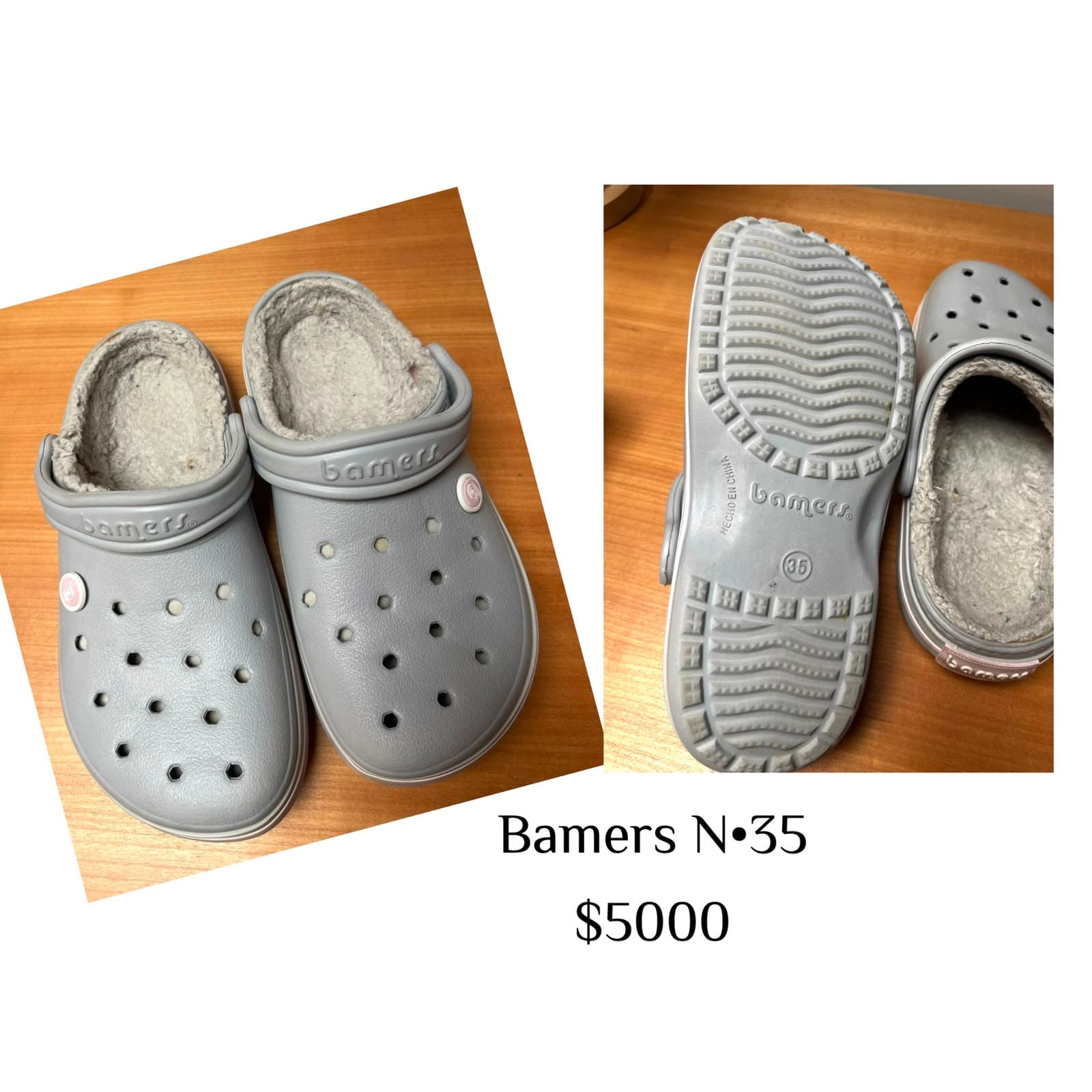 Zuecos forrados Bamers N35