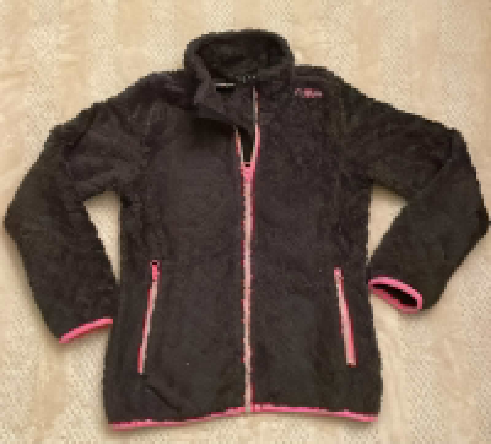 Polar suave CMP talla 6/8. Negro con rosado