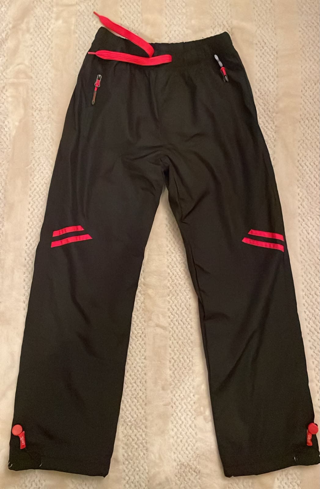 Pantalón negro con rosado talla 10/12