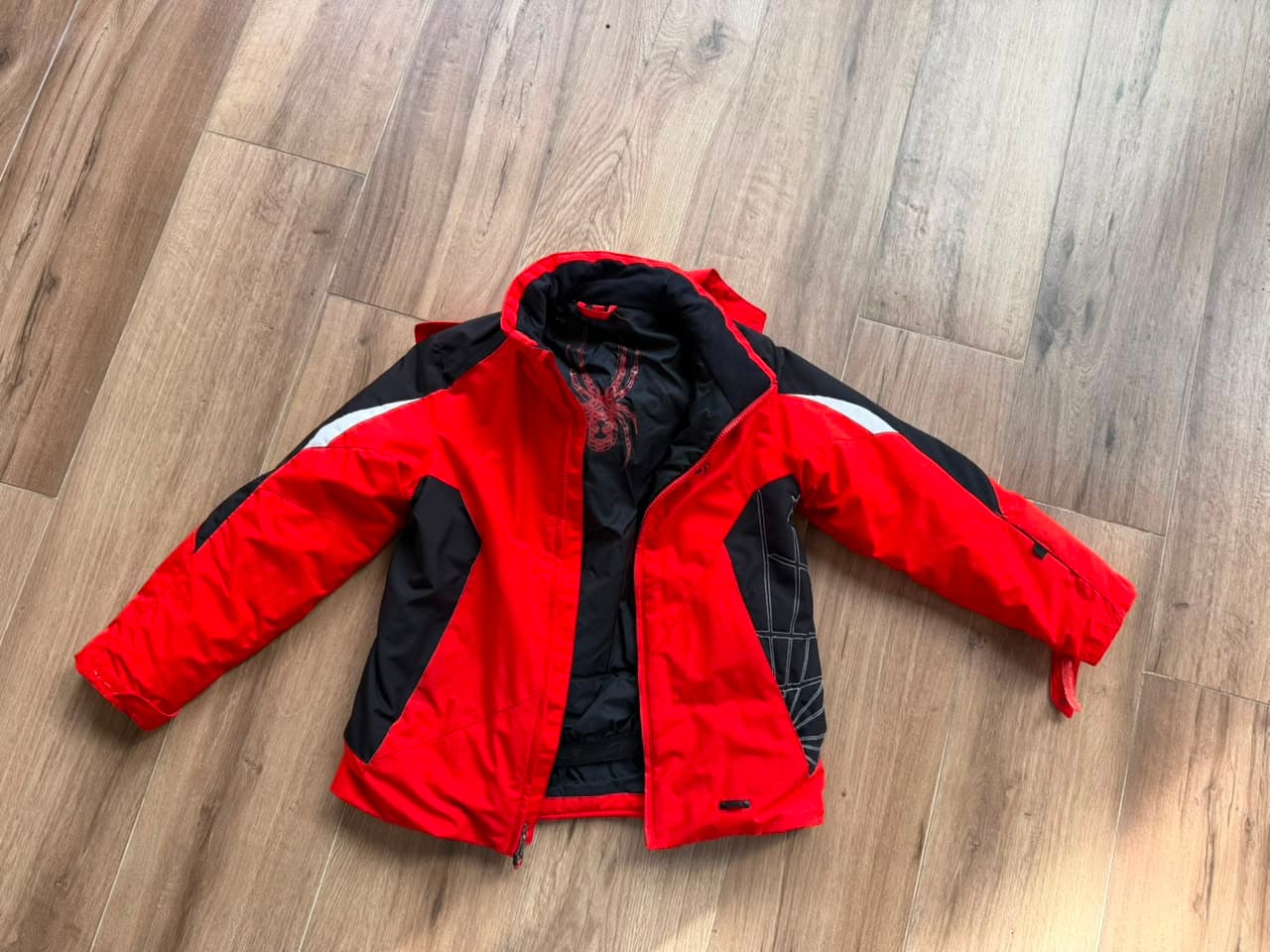 Parka de nieve Spyder talla 10, rojo