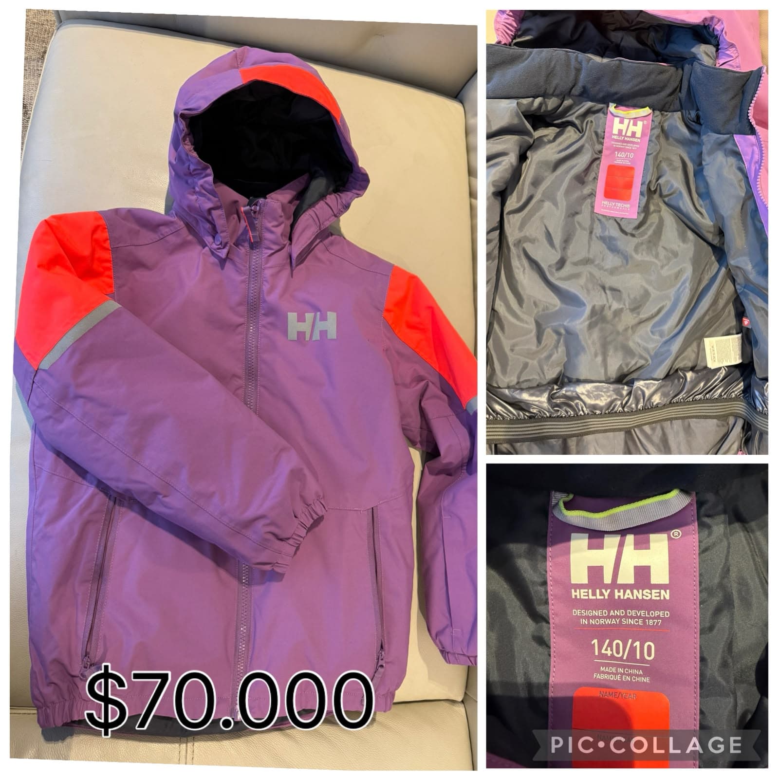 Chaqueta Helly Hansen (nino/a), talla 140/10 (10 anos aprox)