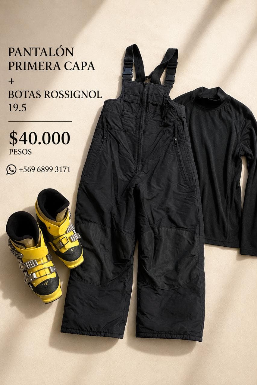 Pantalon primera capa y botas Rossignol 19.5
