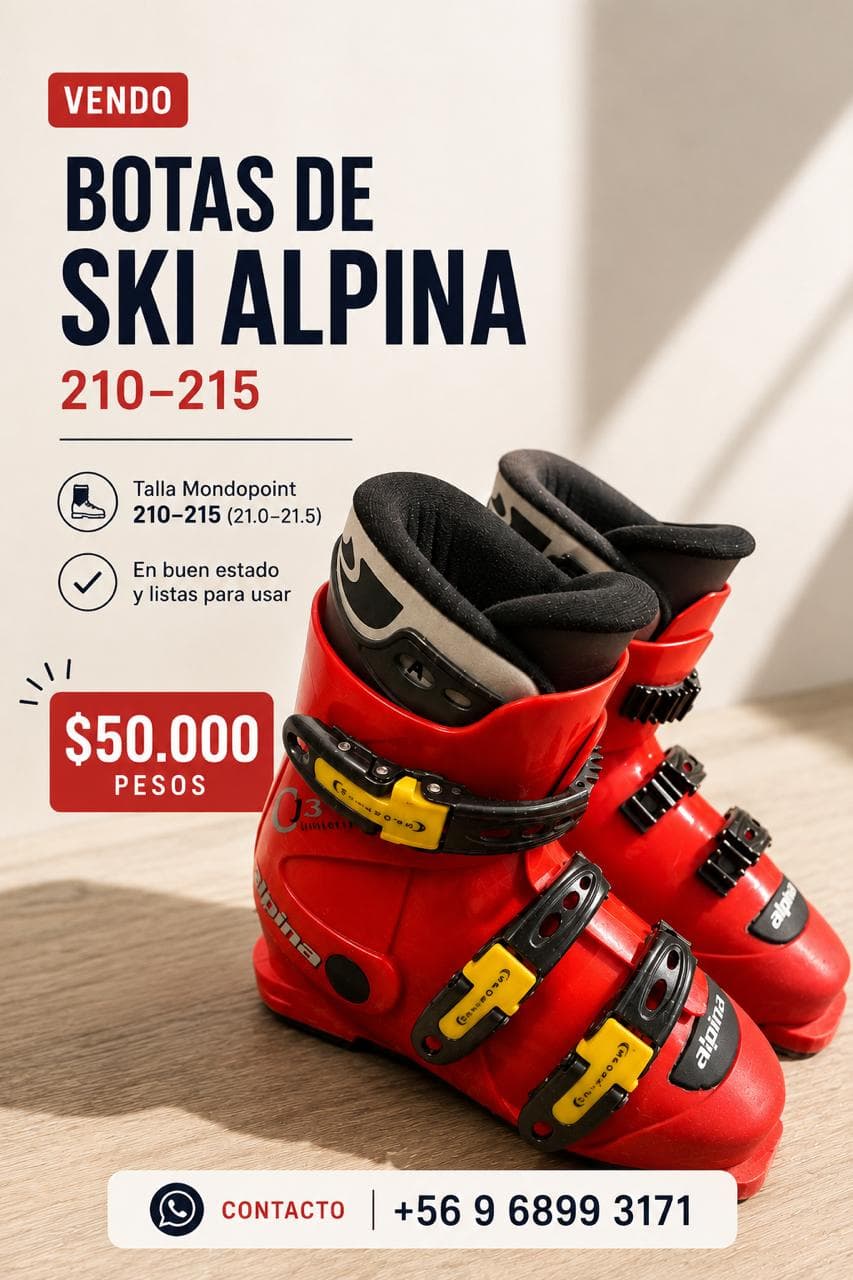 Botas de ski alpina 210-215