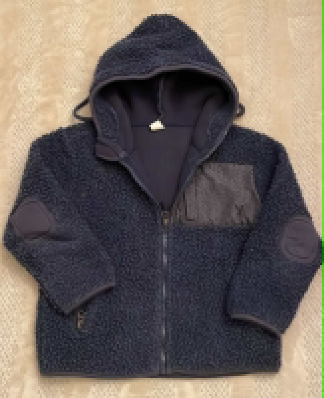 Polar peludo y forrado polar azul marino Talla 6/8