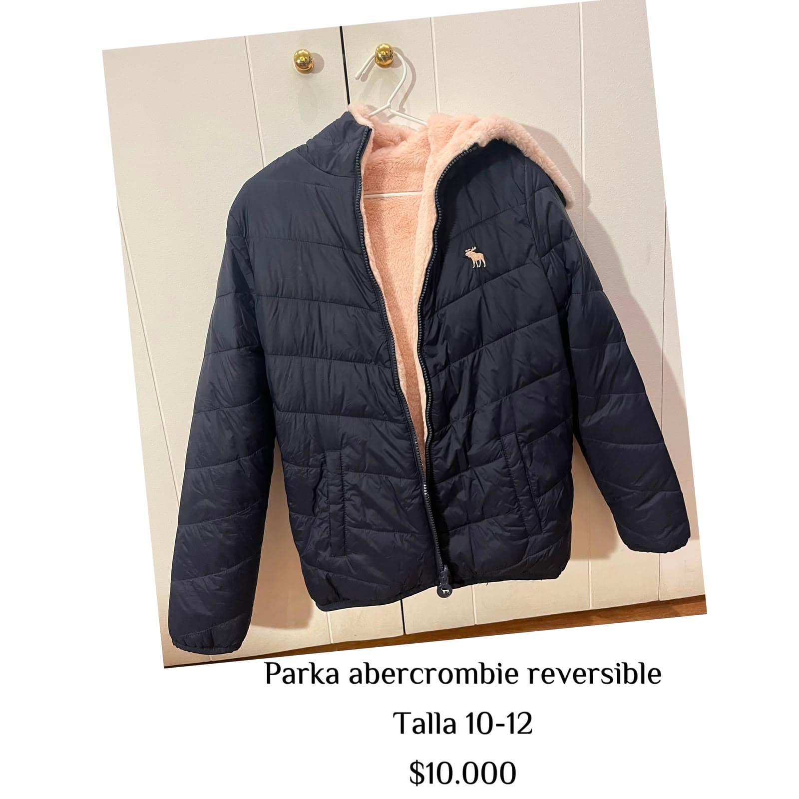 Parka Abercrombie reversible talla 10-12
