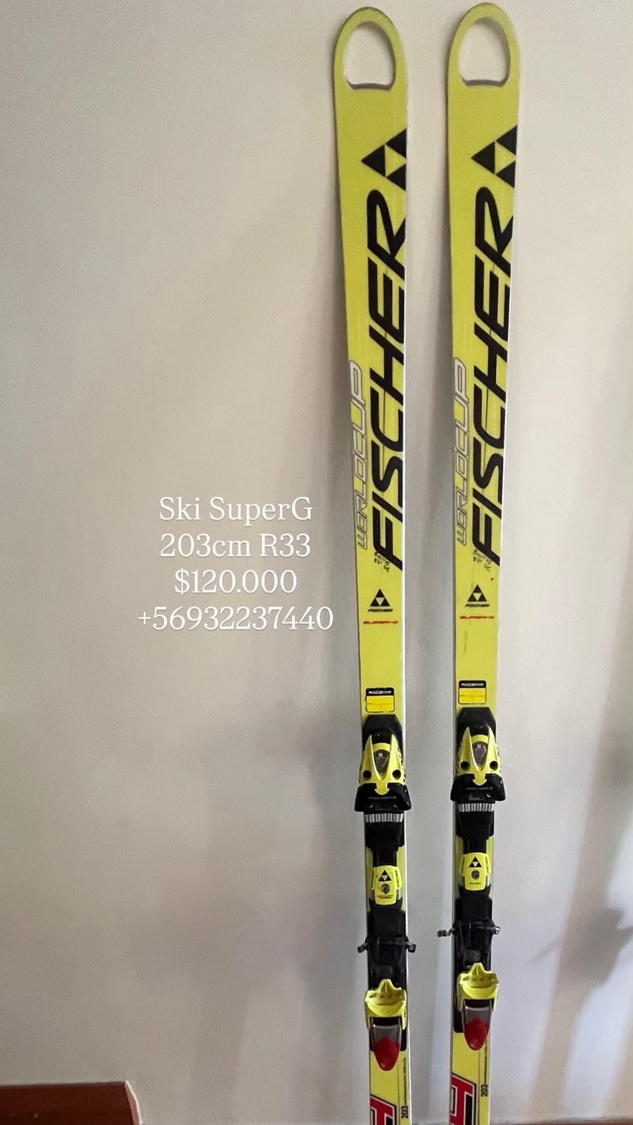 Ski SuperG Fischer 203cm R33