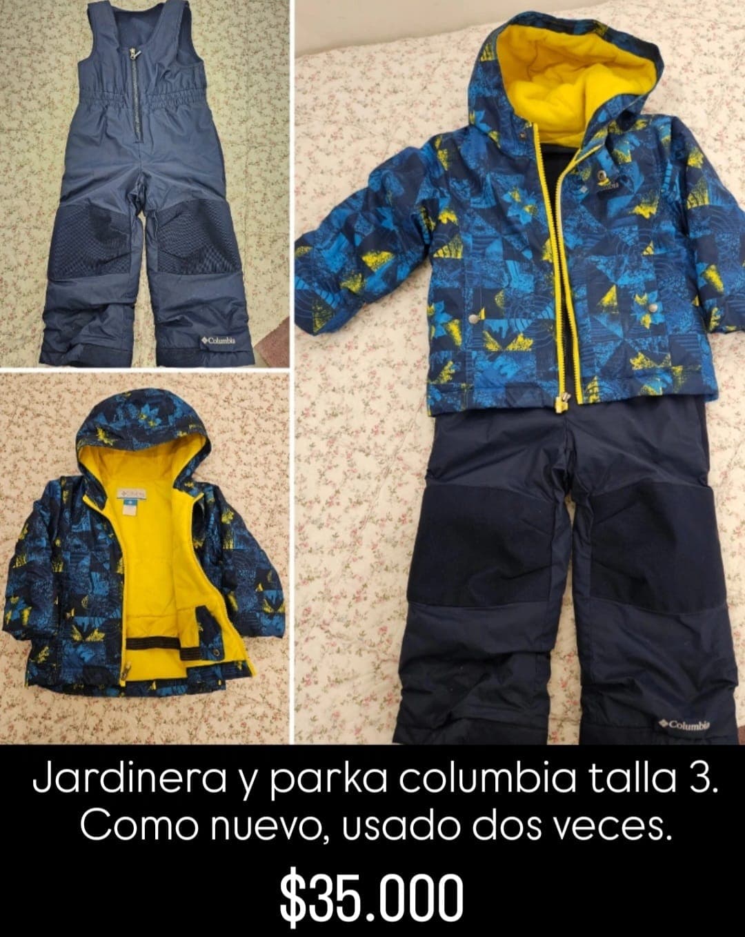 Jardinera y parka Columbia talla 3