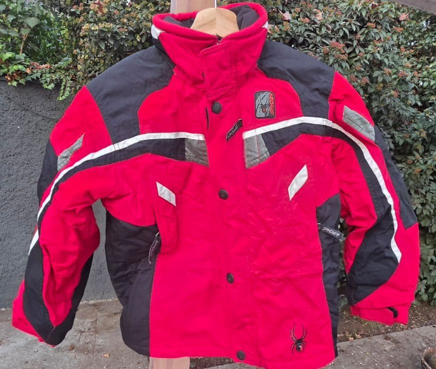 Parka de esqui Spyder roja talla 8