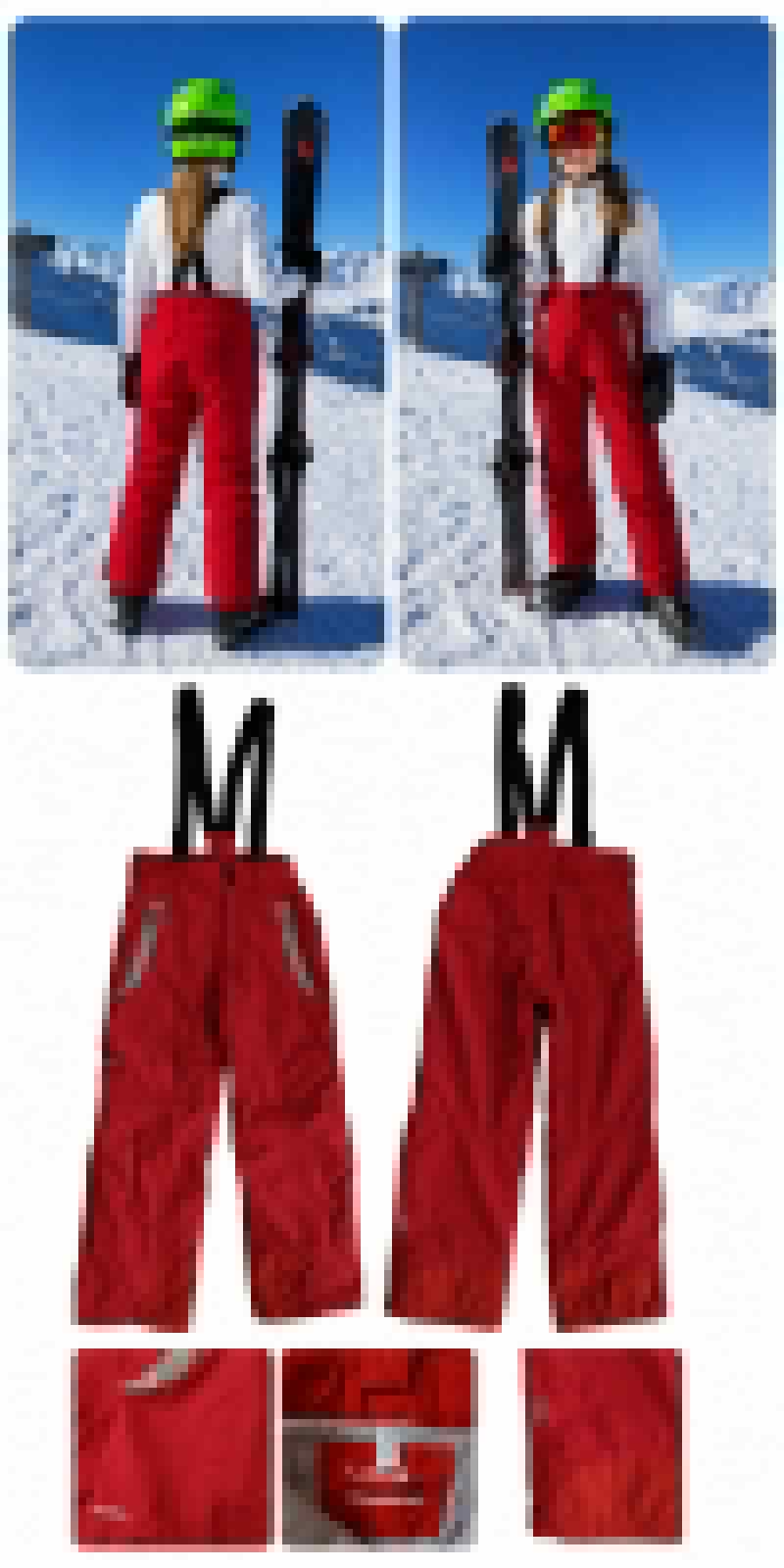 WEDZE® - - Jardinera con suspensores desmontables - - Ski / Snowboard - - 146 ~ 158 cm